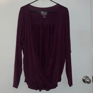 Torrid size 2 criss cross top. Bubble hem in front.